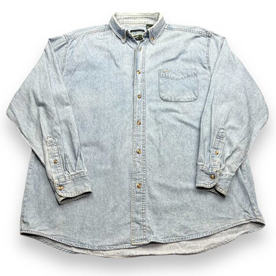 Chambray L/S Shirt Button Down by Sandy River Siz… - image 1