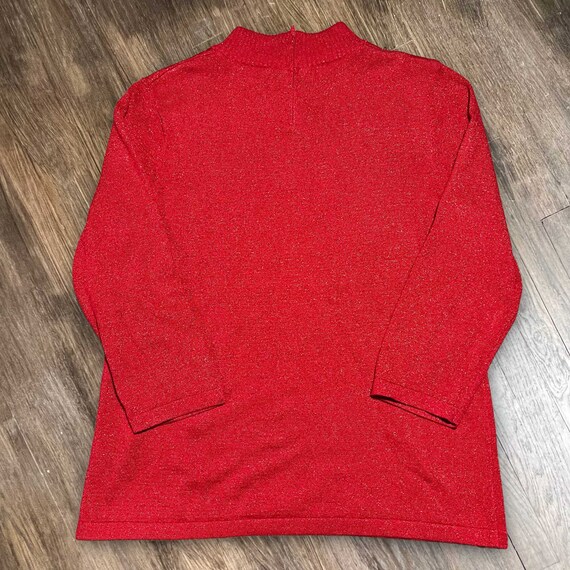 Tan Jay Y2K Sparkle Sweater Size M - image 2