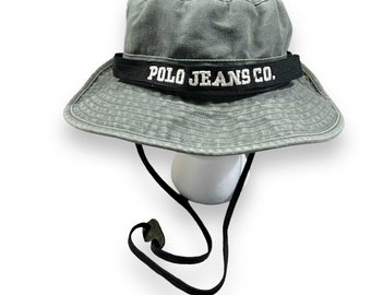 Polo Jeans Co. Vintage Olive Drag Bucket Hat O/S