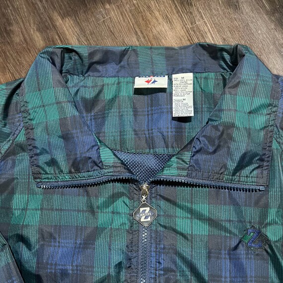 Nylon Windbreaker Jacket Jerzees Size M - image 2