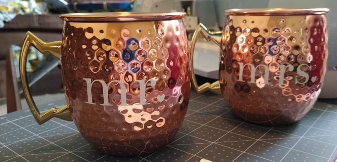 Mr. & Mrs. Custom Moscow Mule Set DISHWASHER SAFE Etsy