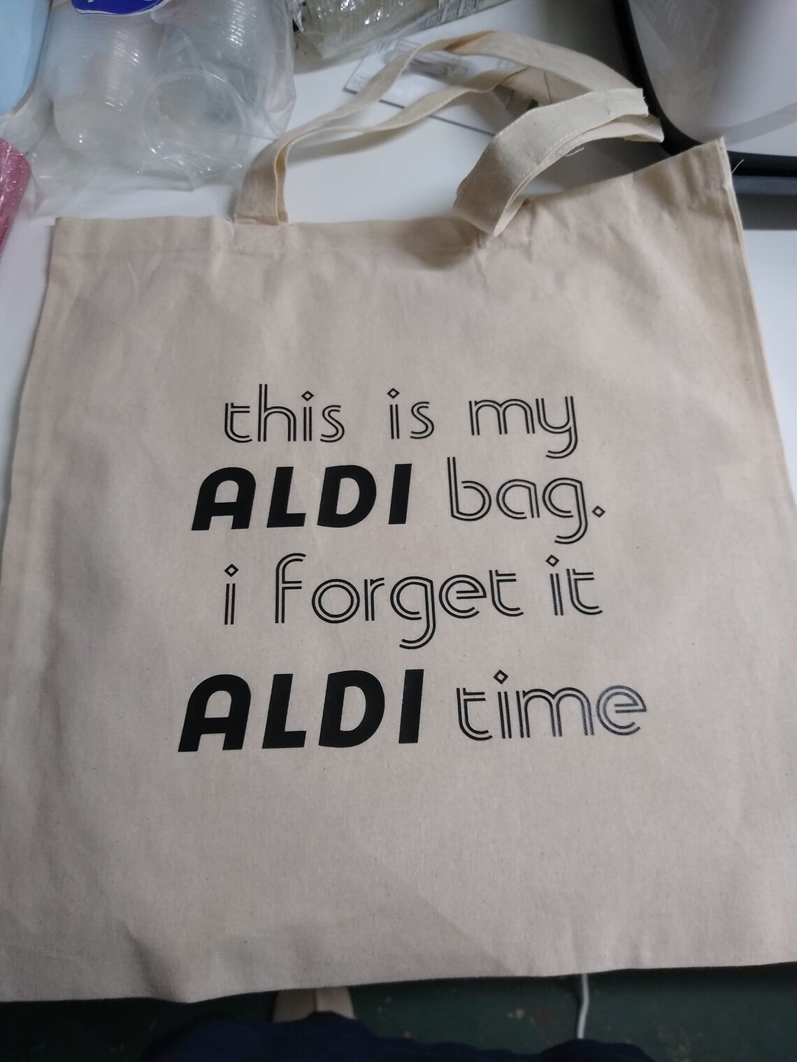 Aldi Canvas Bag Tote Etsy