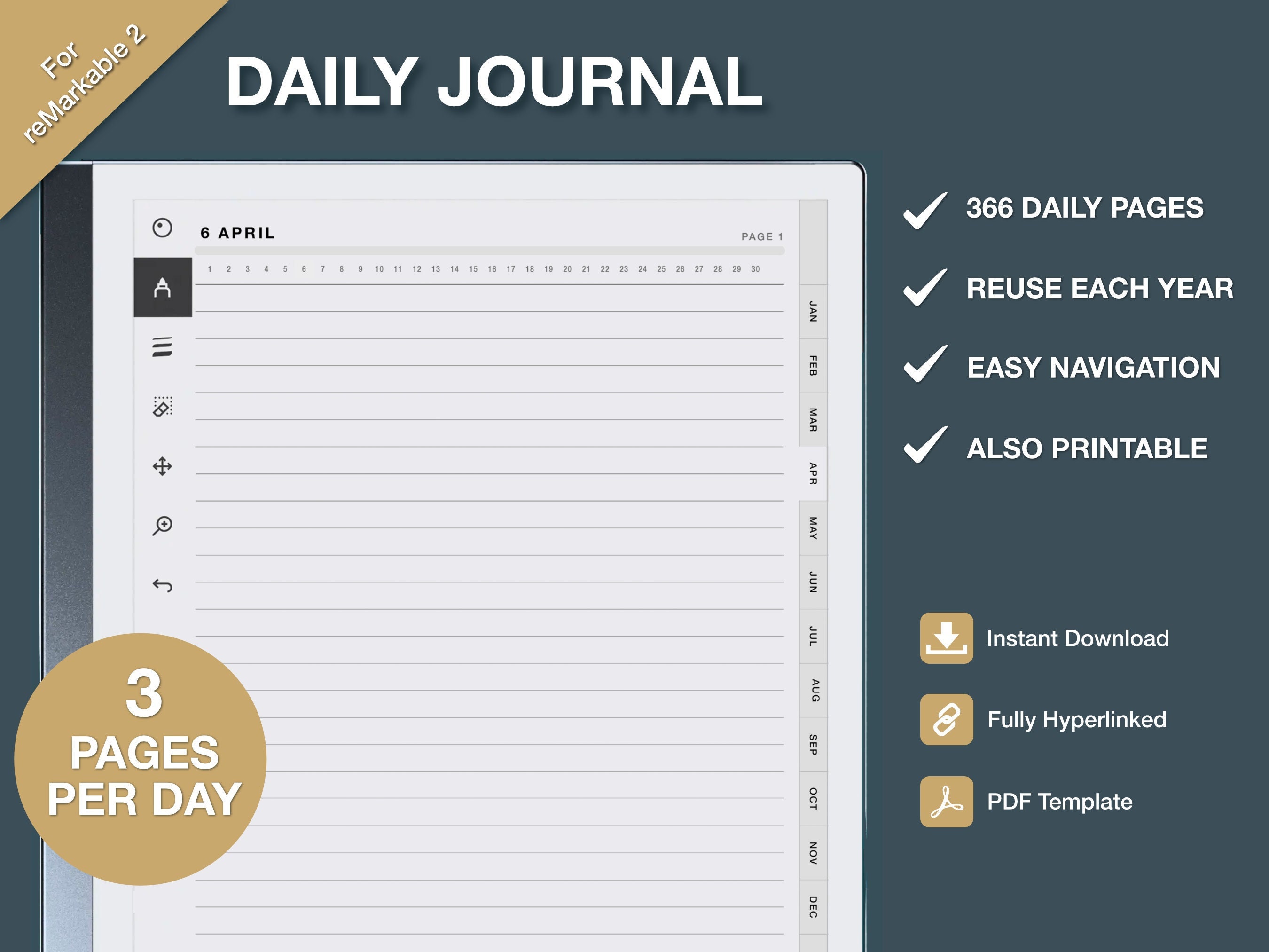 Remarkable 2 Journal Template Remarkable 2 Templates Etsy Remarkable 2 Journal Template Remarkable 2 Templates Etsy