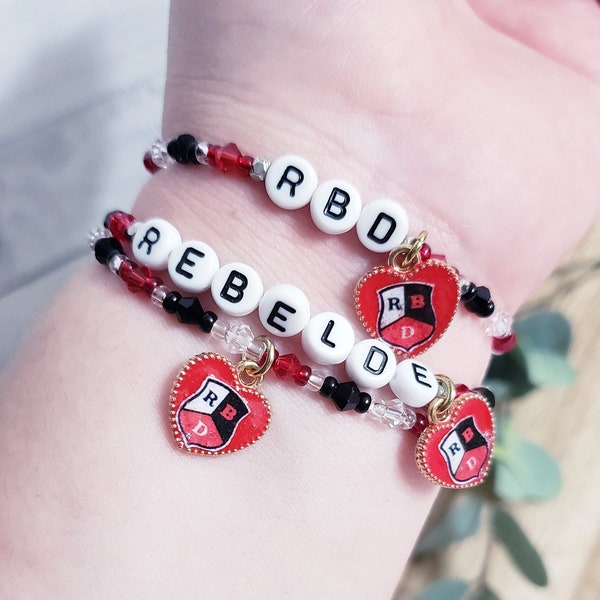 RBD Bracelet, Rebelde Uniform, RBD Tour merch, Rebelde Bracelet, Rbd jewelry, Rebelde party theme favor, Rebelde costume