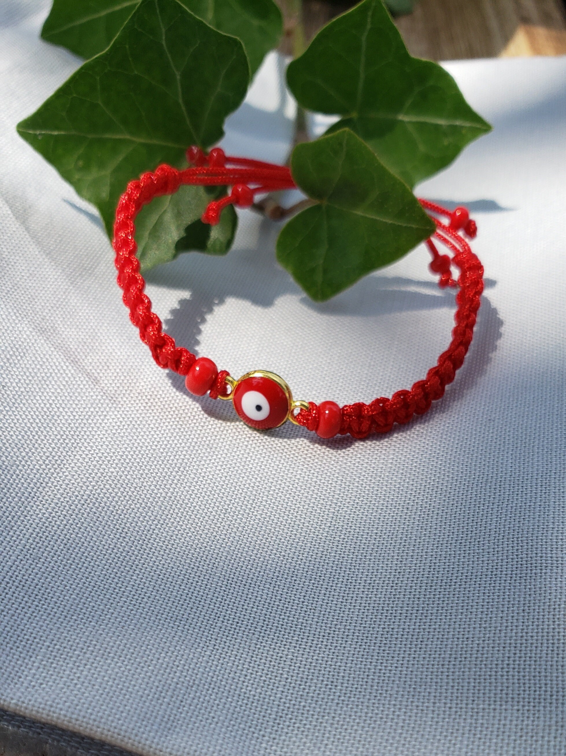 Evil Eye ブレスレット レディース 赤ちゃん 新生児 幼児 キッズ ピンク 保護ブレスレット お守り 小さな女の子 Mommy And Me 幸運 調節可能なストリングブレ