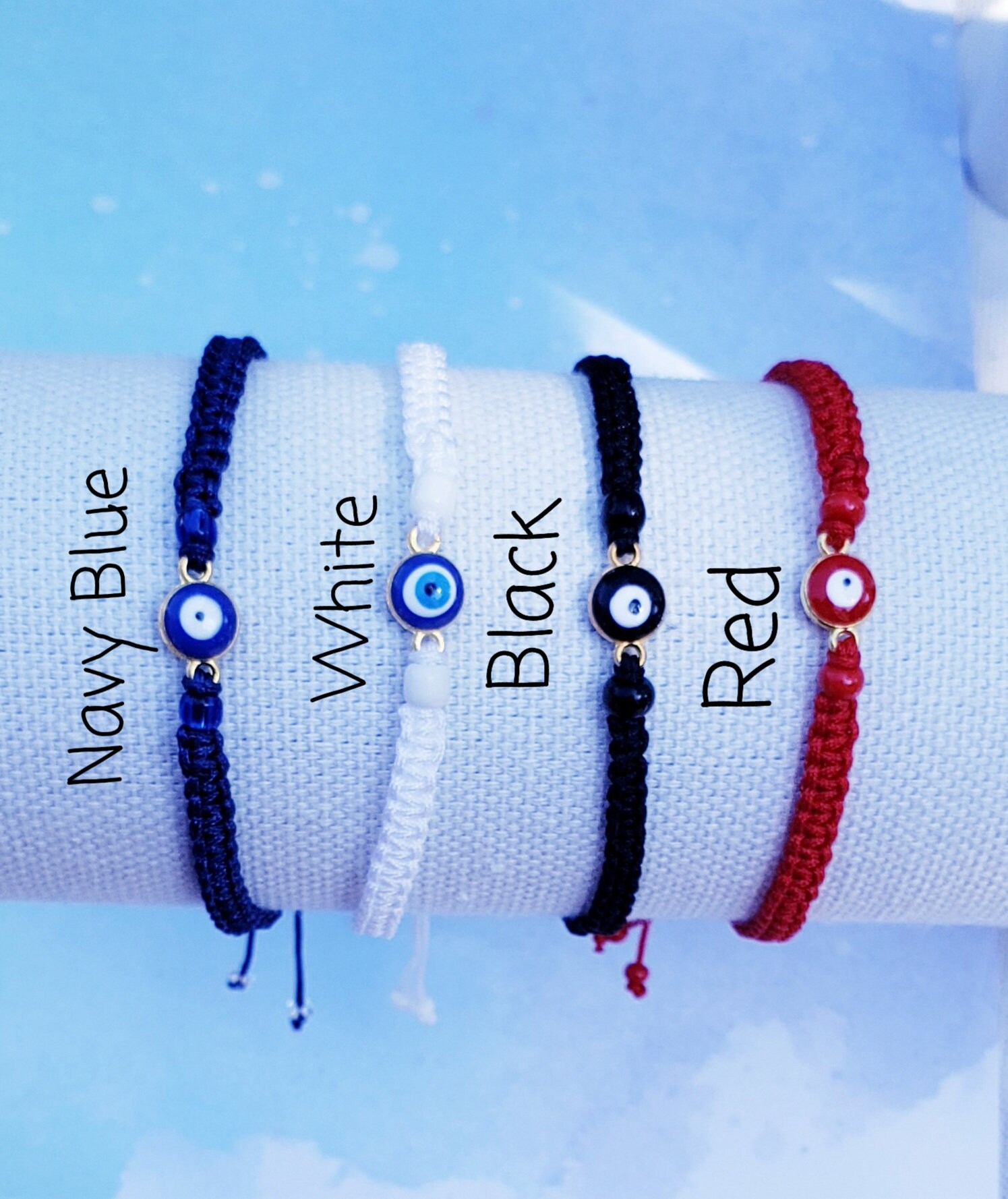 Evil Eye ブレスレット レディース 赤ちゃん 新生児 幼児 キッズ ピンク 保護ブレスレット お守り 小さな女の子 Mommy And Me 幸運 調節可能なストリングブレ