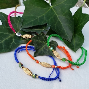 Mexican Rondelle Bracelet Set Semanario Pulseras Tri-color Mexicanas 