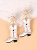 Giddy up! Cowboy Boots Dangle Earrings, country, western, bachelorette 