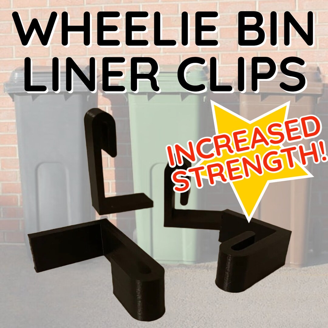 Wheelie Bin Liner Clips X4 2 Large and 2 Small Etsy
