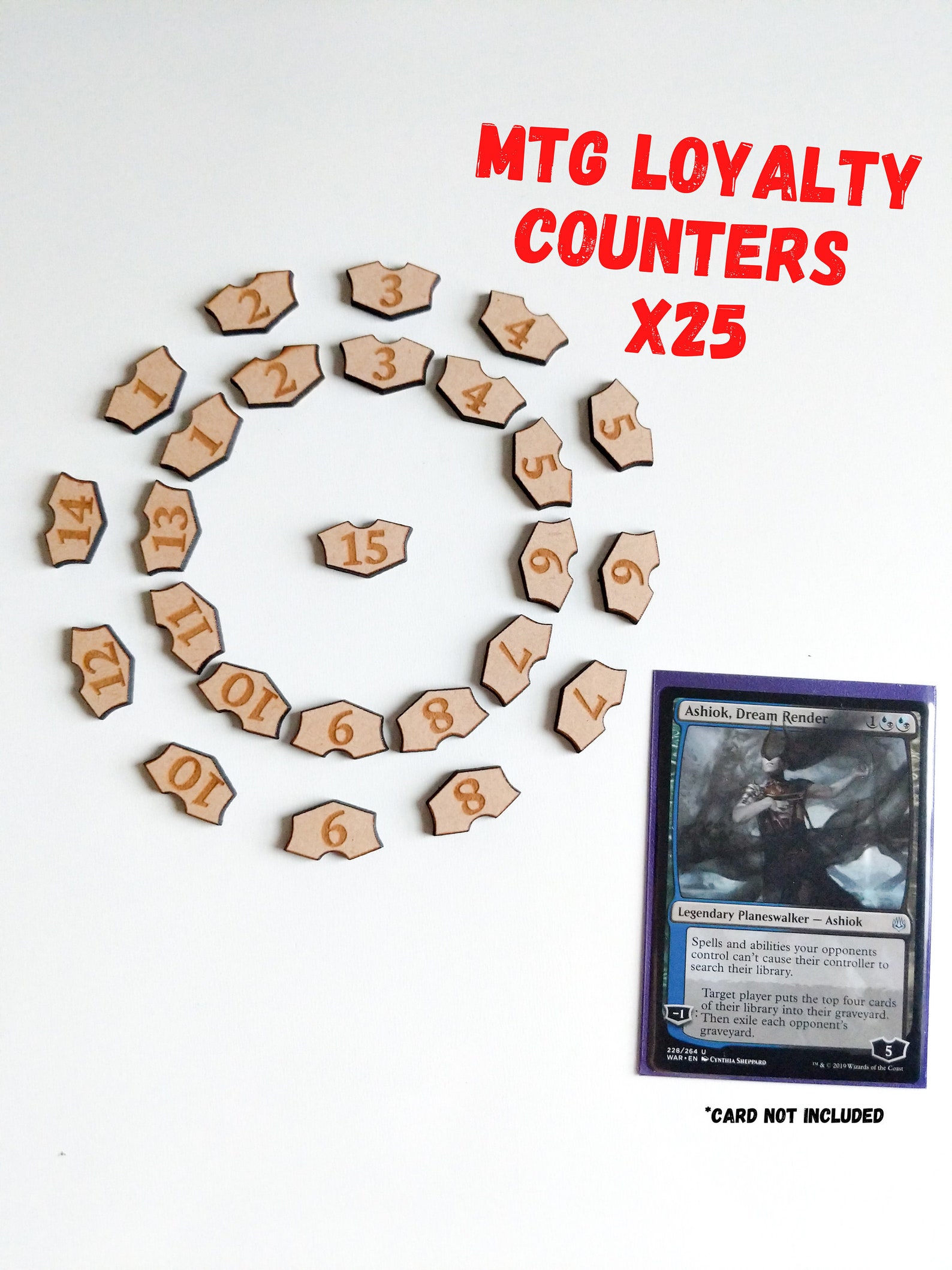 25x Magic The Gathering MTG Loyalty Counters For Planeswalker Etsy