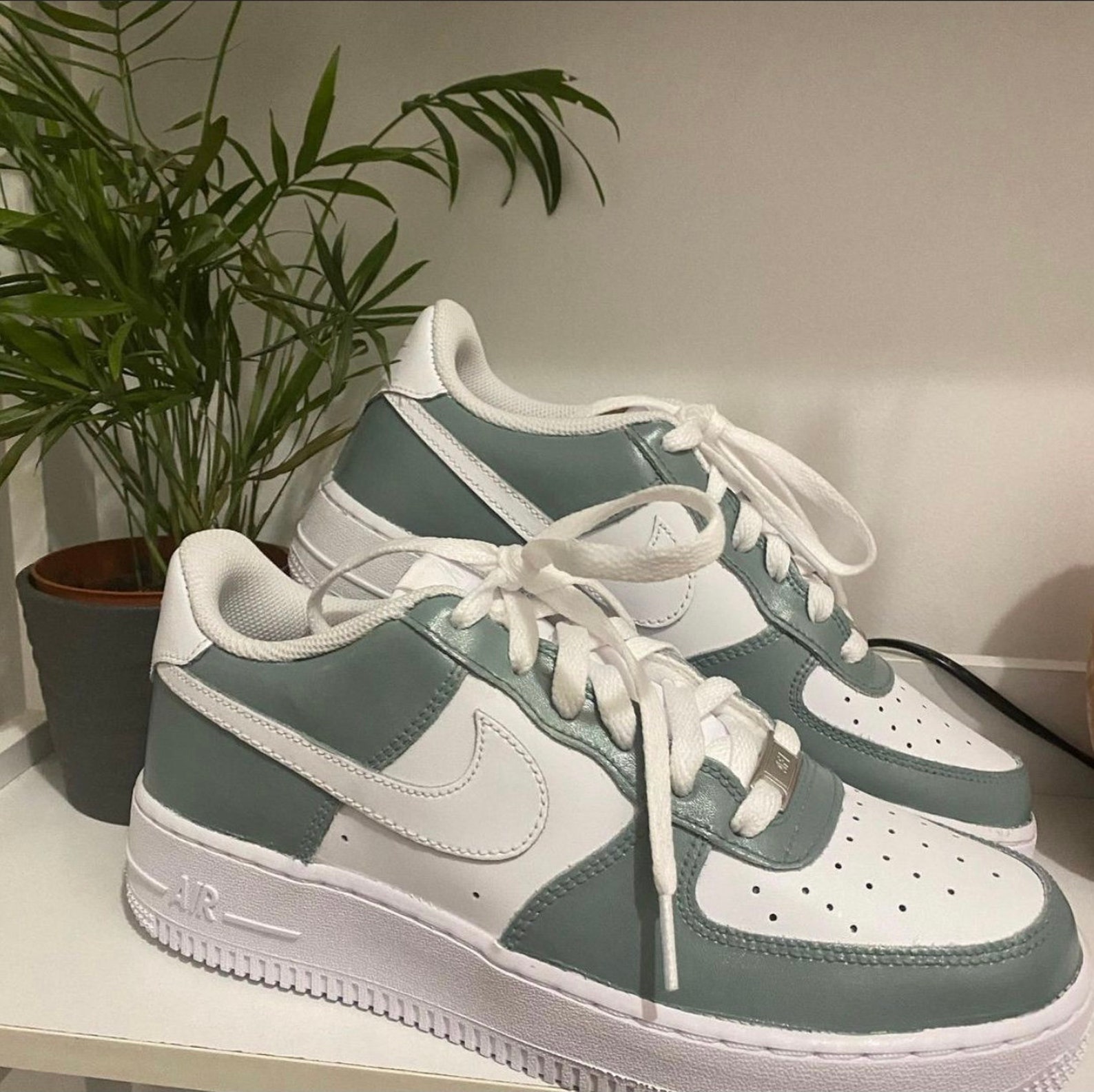 Custom Air Force 1 Gray / Nike Air Force 1 / Air Etsy