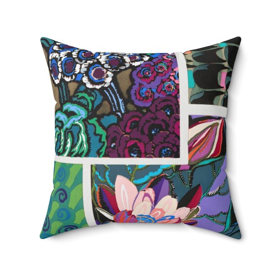 Art Deco Throw Pillow Cover Art Nouveau Pillow Cover Art Etsy