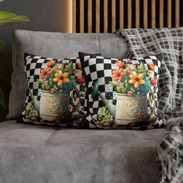 Mackenzie-Childs Spring Bouquet Throw Pillow
