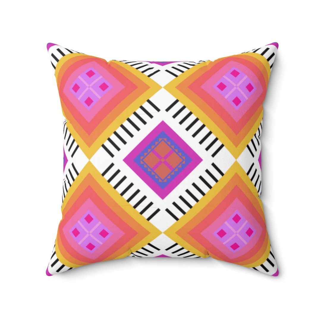 Bohemian Throw Pillow Cover Funky Mod Pillow Cover Boho Etsy Australia