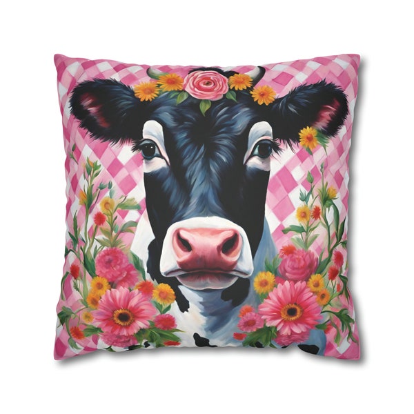 Cow Pillow Etsy