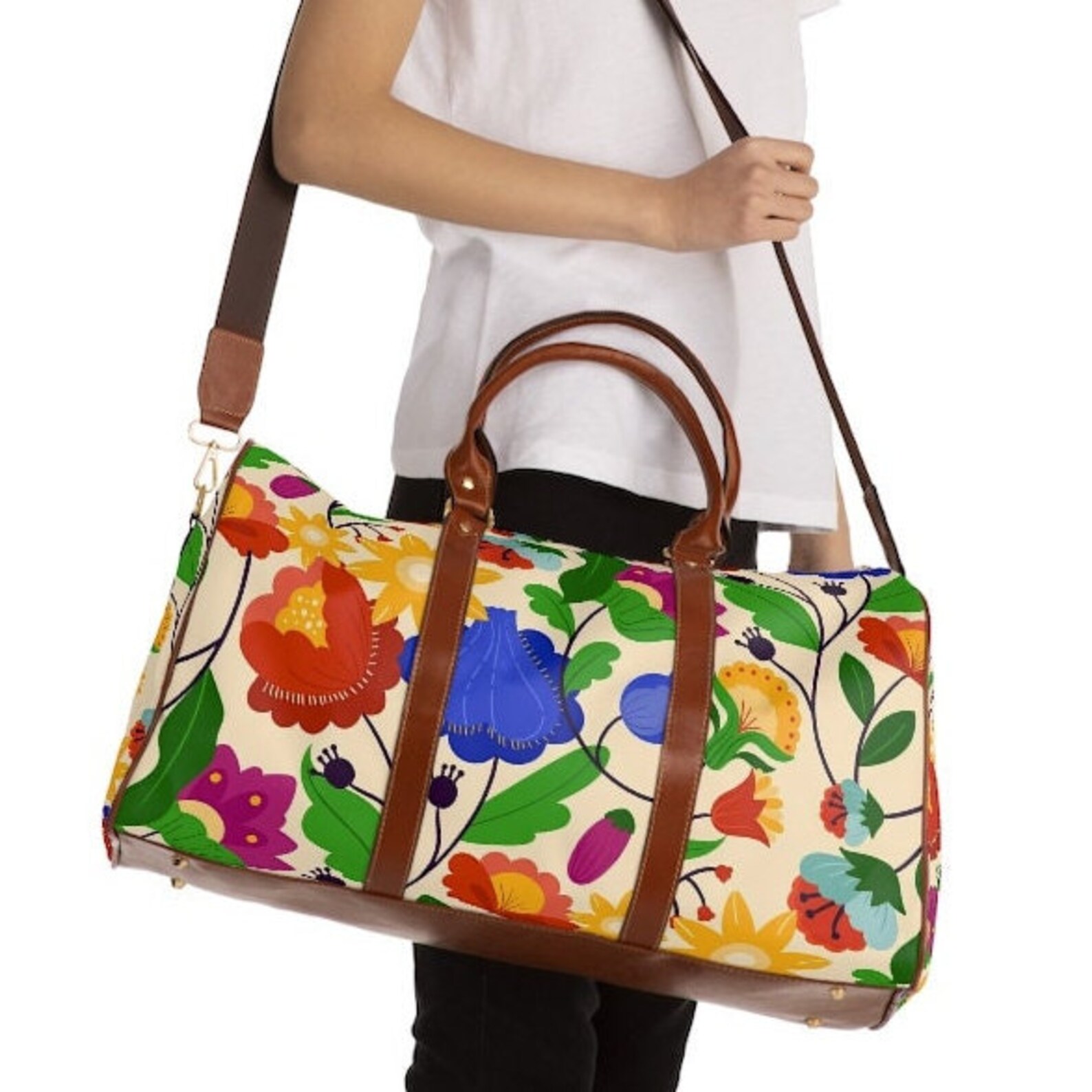 mini floral travel bag