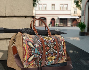 Vintage Swirl Floral Teal Turquoise Black Custom Waterproof Travel Tote Bag Duffel Bag Crossbody Luggage handbag Vintage Swirl Floral Teal Turquoise Black Custom Waterproof Travel Tote Bag Duffel Bag Crossbody Luggage handbag
