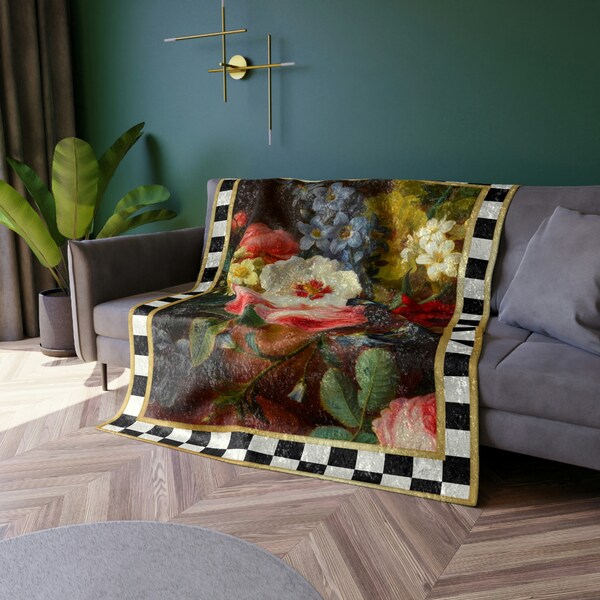 Velvet Throw Blanket Etsy