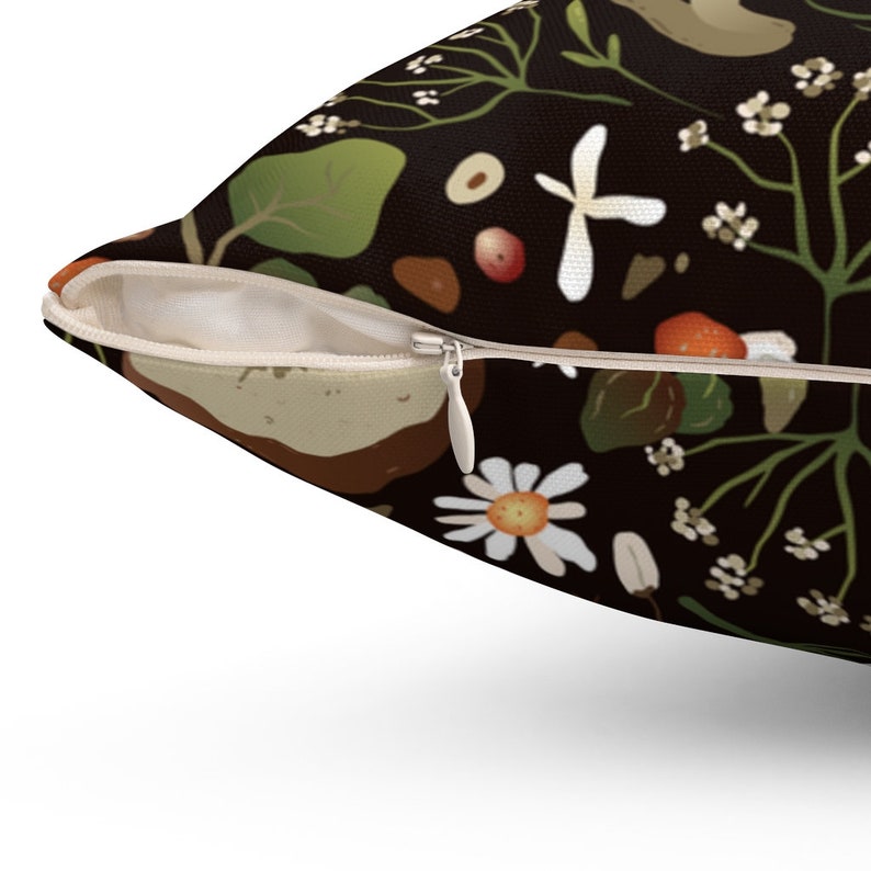 Trippy Hippie Throw Pillow Cover Mushroom Pillow Sham Boho Etsy