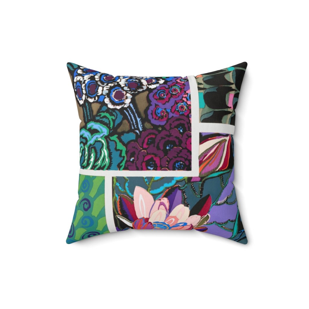 Art Deco Throw Pillow Cover Art Nouveau Pillow Cover Art Etsy