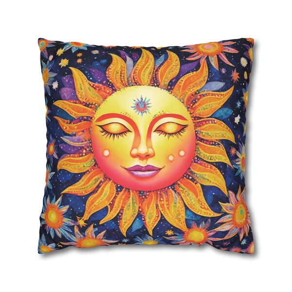 Sun Pillow Etsy