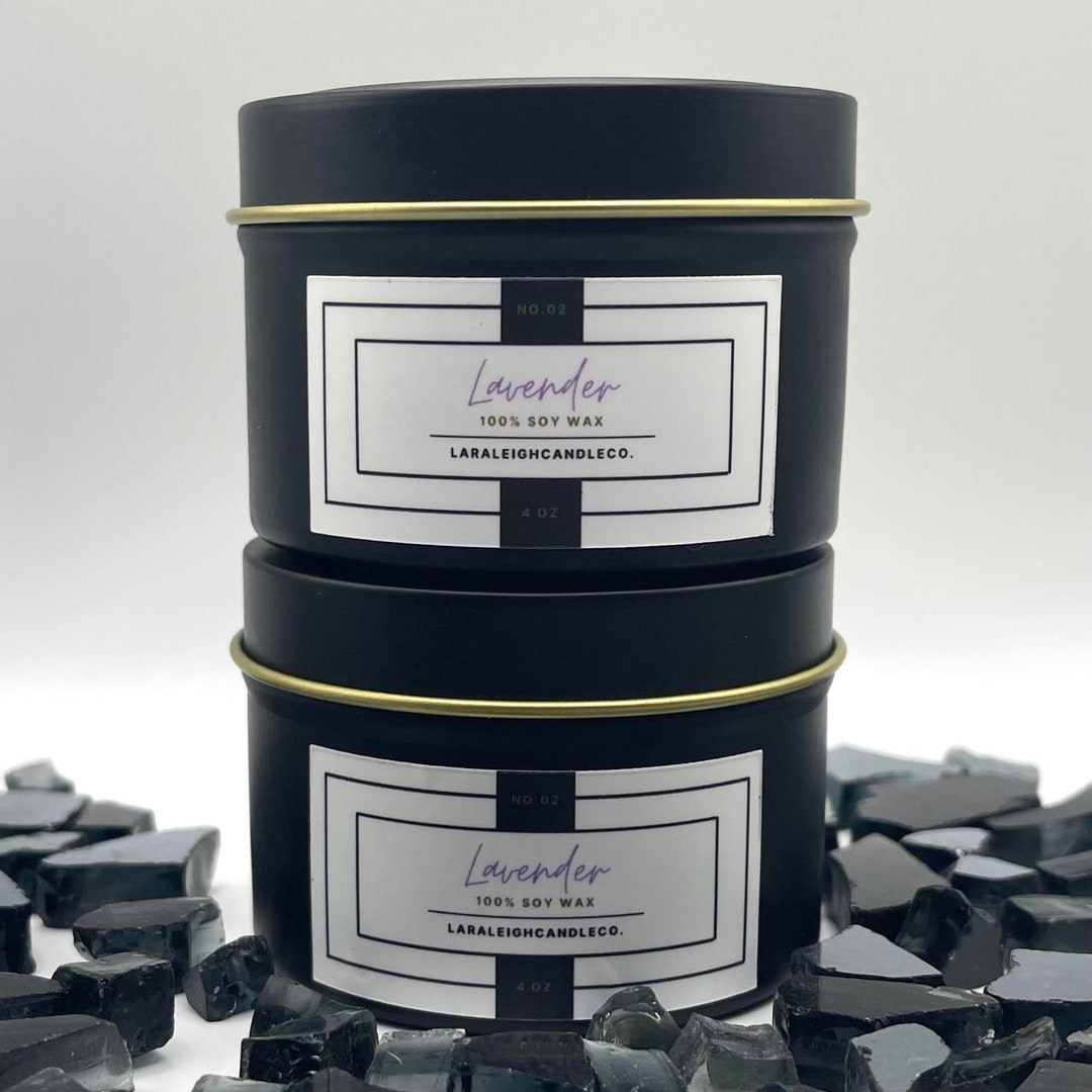Classic Soy Wax Candles | 4 Oz Candle Set | Lavender / Sandalwood ...