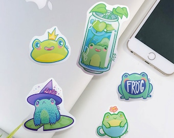 FROG froggie cute  STICKERS