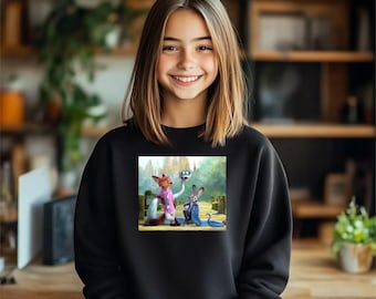 Disney Zootopia 2 Kids Sweatshirt, Zootopia Characters Sweatshirt, Zootopia Sweatshirt, Zootopia Youth Shirt, Zootropolis 2 Kids Sweatshirt