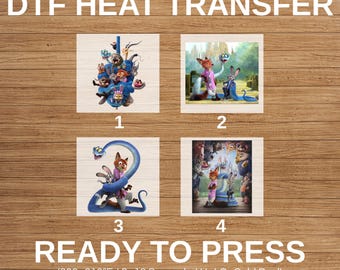 Disney Zootopia 2 Dtf Transfer, Zootopia Characters Dtf, Ready to Press, Direct to Film, Gary De'Snake Dtf, Zootropolis 2 Dtf Printing