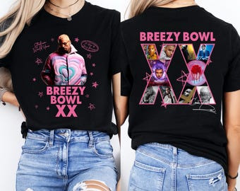 Chris Brown Tour Breezy Bowl XX T-Shirt, Breezy Bowl T-Shirt, Chris Brown Shirt, Chris Brown Concert Shirt, Chris Brown Album Tee