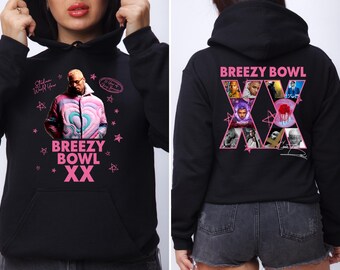 Breezy Bowl XX Hoodie, Chris Brown Album Shirt, Chris Brown Tour Breezy Bowl XX Sweatshirt, Chris Brown Concert Hoodie, Chris Brown Hoodie