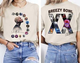 Breezy Bowl T-Shirt, Chris Brown Tour Breezy Bowl XX Shirt,  Chris Brown Album Shirt, Chris Brown Concert Shirt, Chris Brown Tee