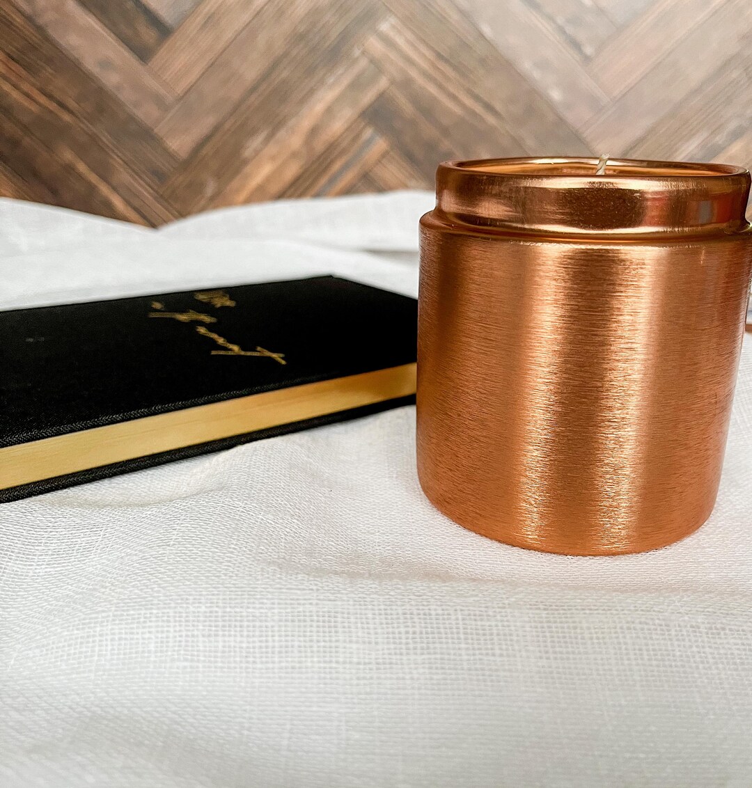 Journal & Soy Candle Gift Set | Elegant Black and Gold - Etsy