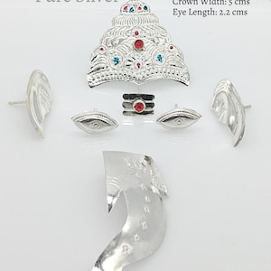 Pure silver clay ganesha decorations-diy ganesha-decorate your handmade clay ganesha -add on for clay ganesha-return gift for ganesha utsav