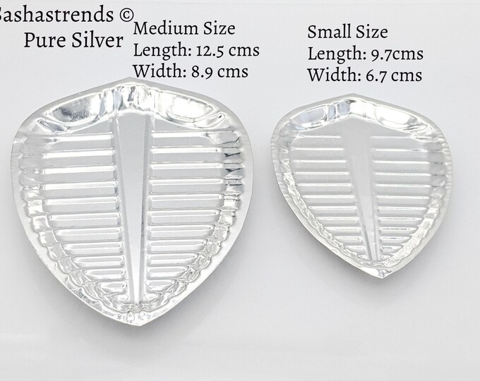 Pure silver banana leaf plate silver gift items silver Etsy