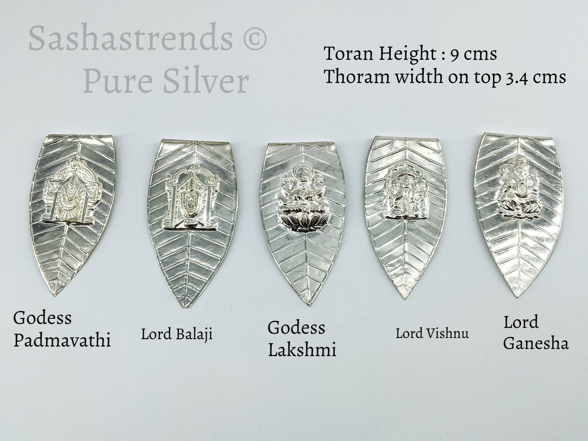 Silver Toranam - Silver Toranam for Puja Room/mandir - Silver Gift