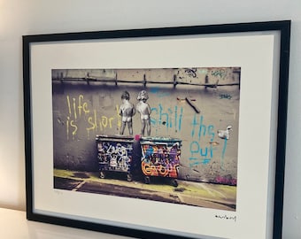 BANKSY: litografía enmarcada y numerada a mano con certificado