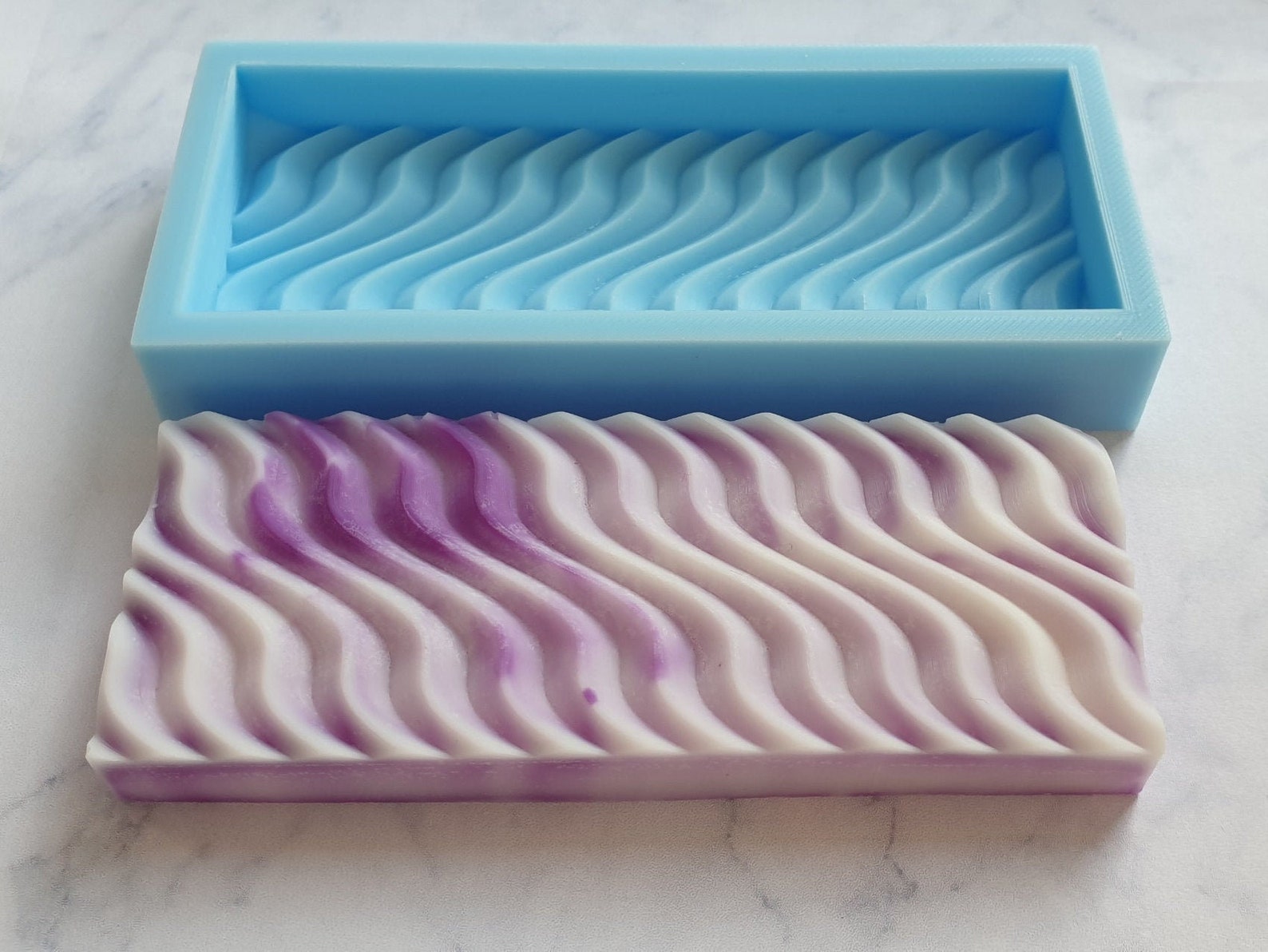Ripple Wax Melt Snap Bar Silicone Mould/mold. Choose From a Etsy UK