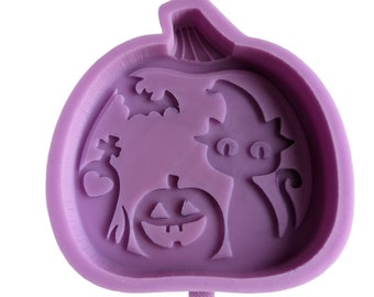 Pumpkin Lantern Halloween Wax Melt Silicone Mould