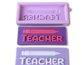Teacher Gift Book Wax Melt Snap Bar Silicone Mould