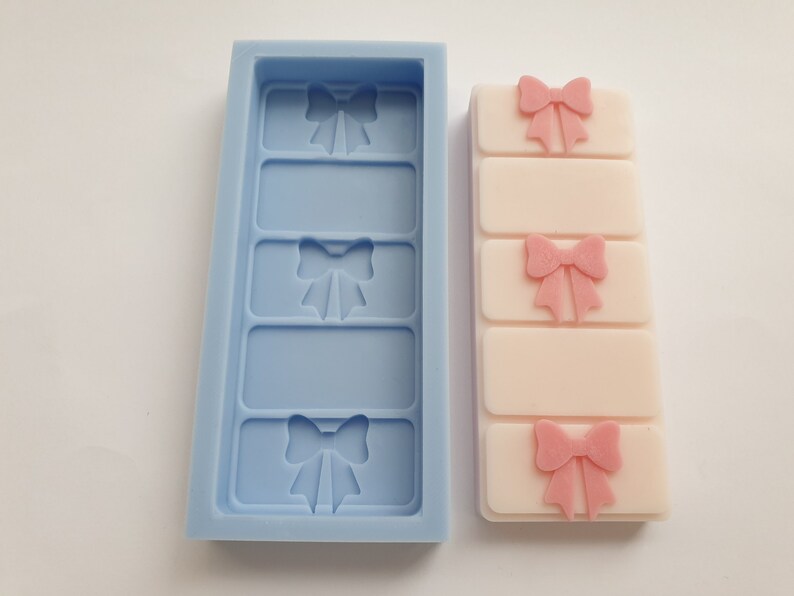 Bows Wax Melt Snap Bar Silicone Mould. Choose from 3 Bows or 5 Etsy