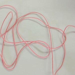 Pink Elastic Thread, 1mm Thick for Sewing and Crafting 20 yards
