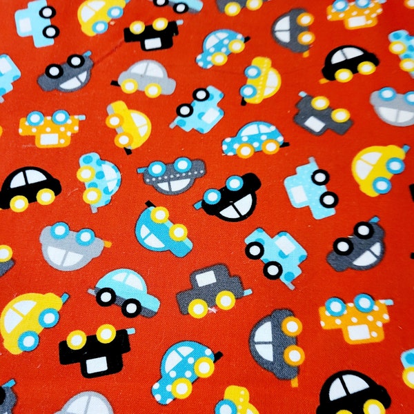 Cars Cotton Fabric 44 in wide 1 yard