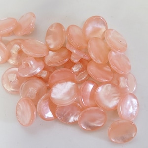 Vintage Pearlized Buttons, 11mm Shank Style Pack of 20