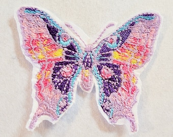 Embroidered Butterfly Applique  2.5 x 2.5