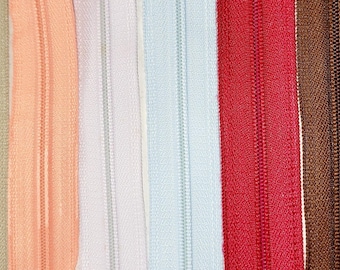 Zipper by the Yard, Talon Nylon No. 3 in 8 Colors