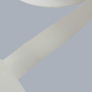 Cotton Interfacing Trim, 1 Inch Wide White Fabric, 5 Yard Roll