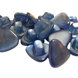 Heart Acrylic Buttons 10mm Pack of 20