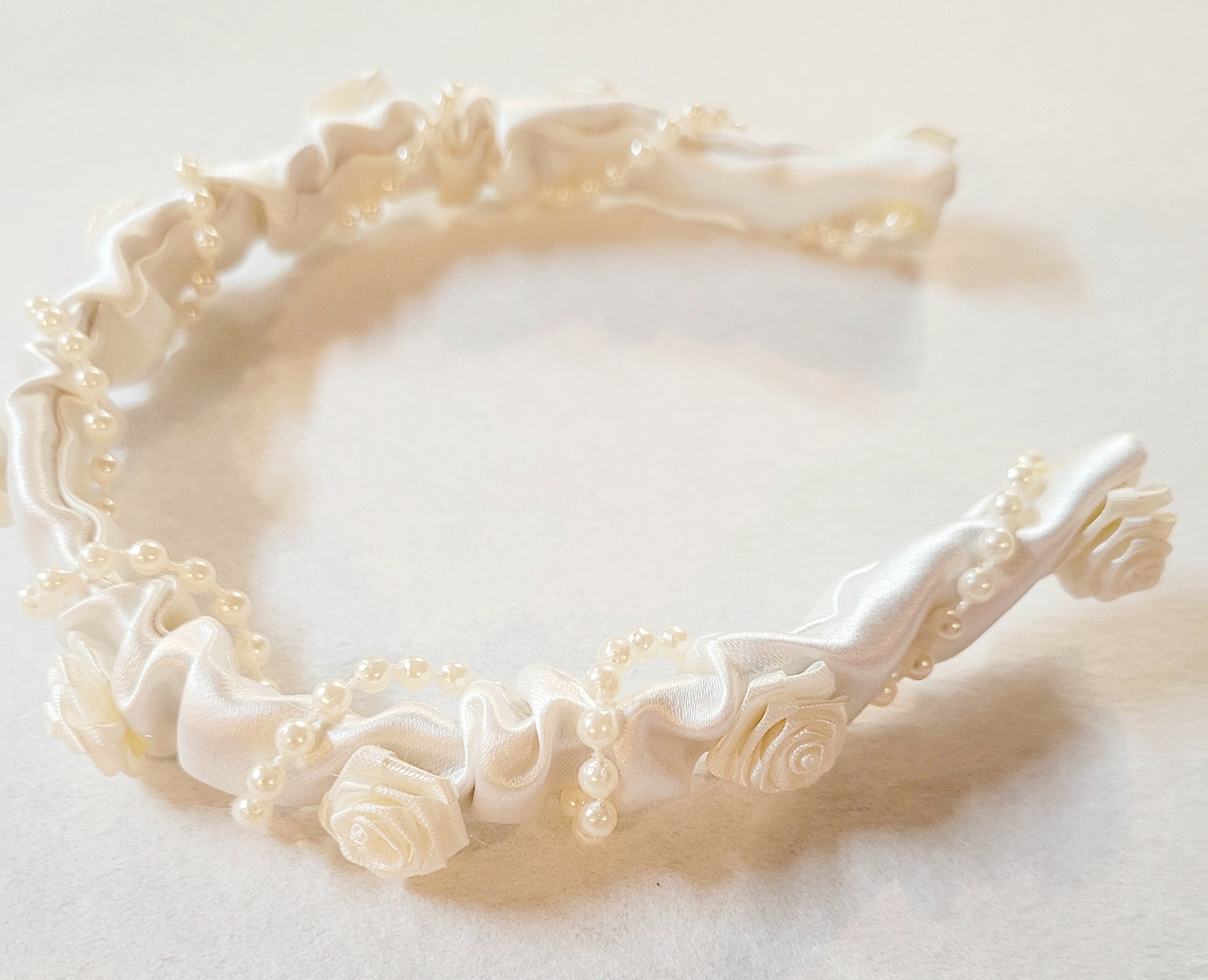 White Pearl Headband - Etsy