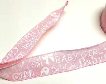 BABY SHOWER Ribbon sweet Baby Girl or Boy Pattern Cute 5/8 X 3 YD